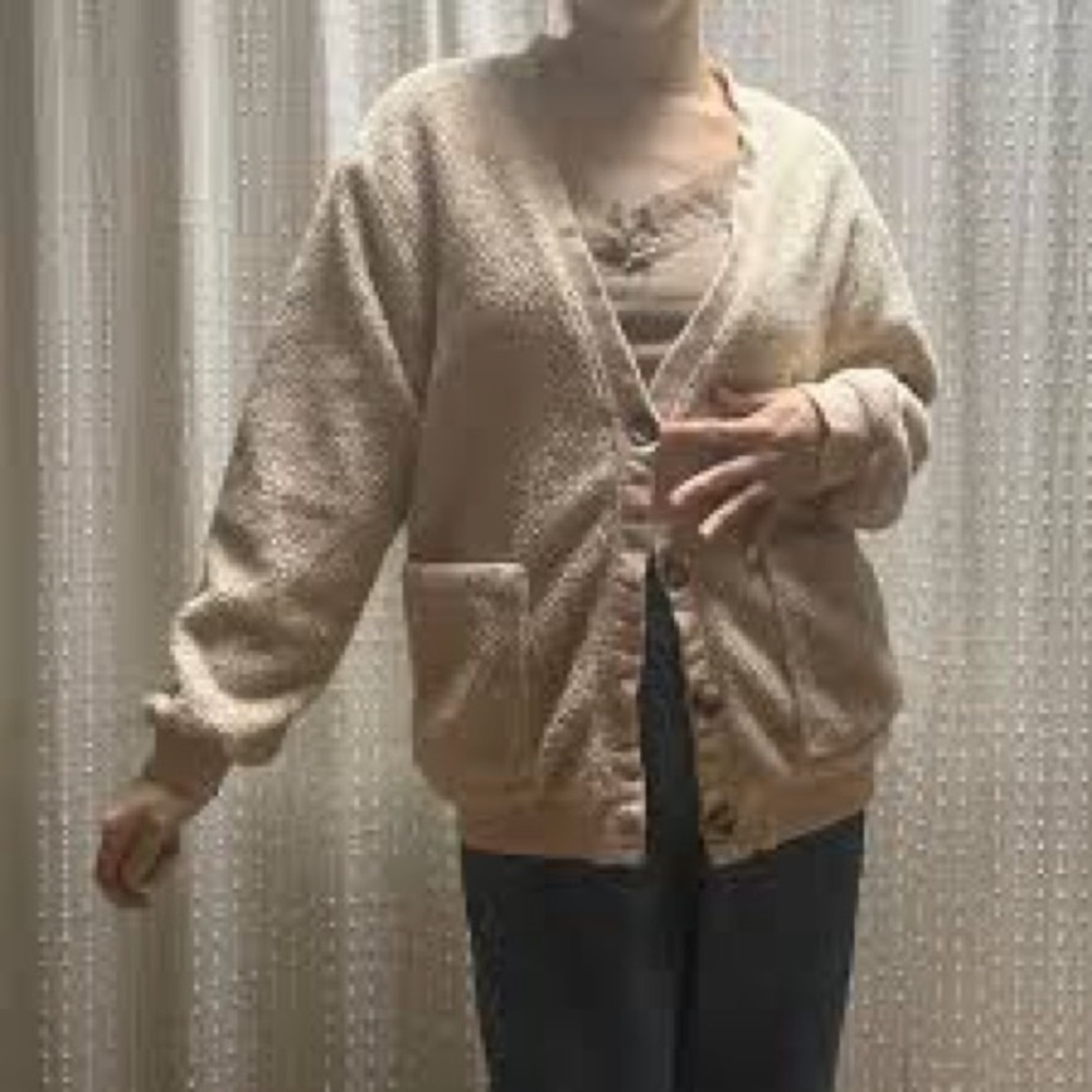 Urban Outfitters Cream Teddy Jacket - Picture 2 of 6